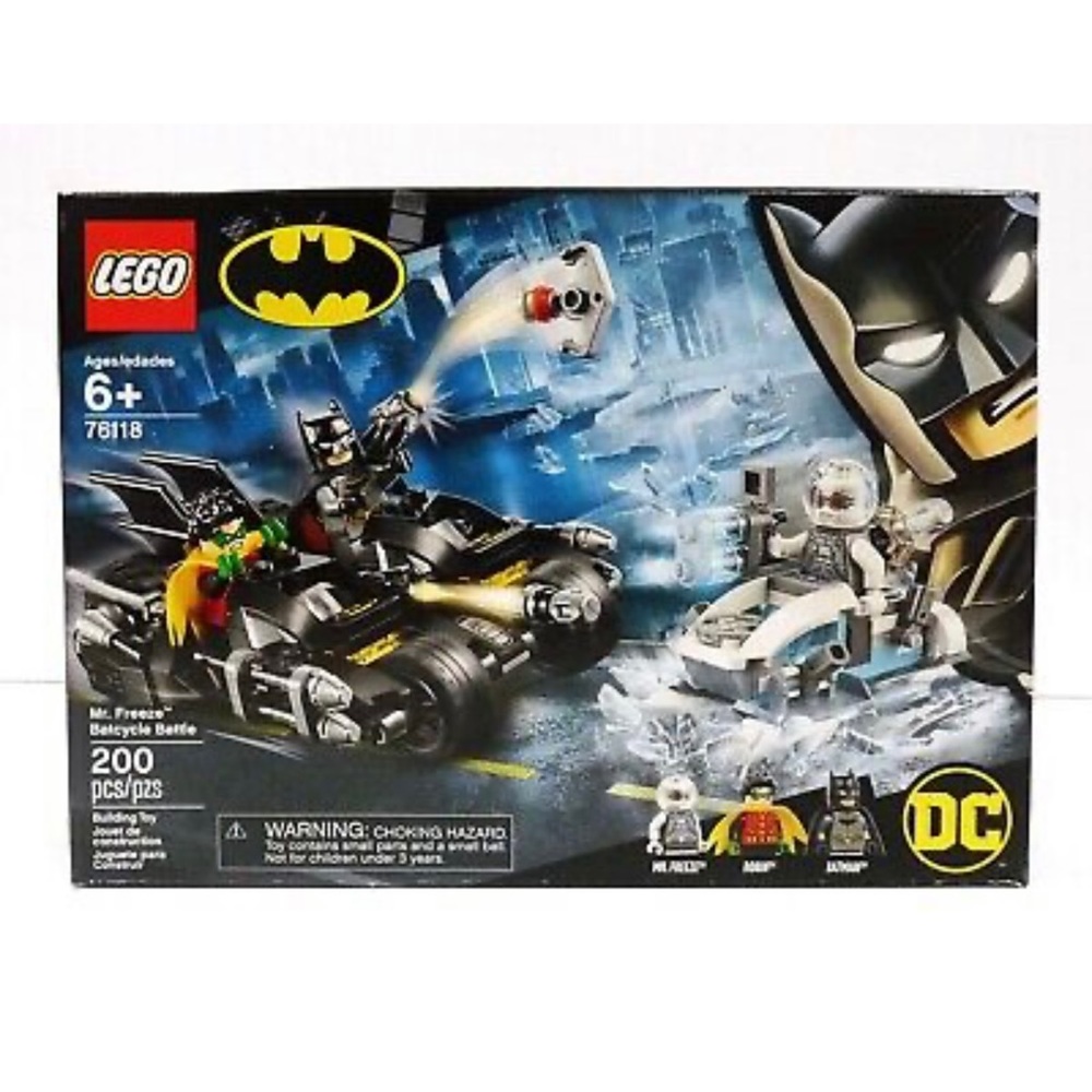 NEW SEALED LEGO 76118 DC Batman Mr. Freeze Batcycle Battle RETIRED SET